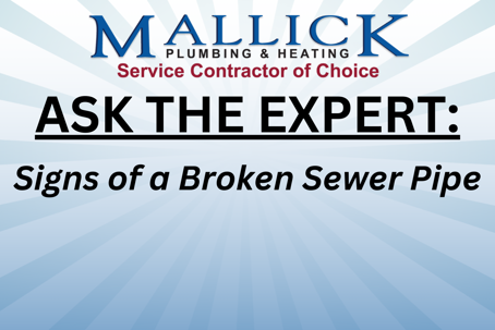 Ask the Expert: Signs of a Broken Sewer Pipe